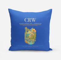 Thumbnail for Yeager Airport (CRW) design on blue pillow