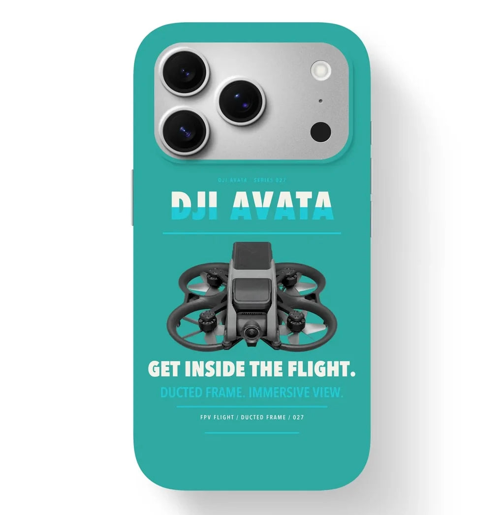 DJI Avata Case design on turquoise iphone case