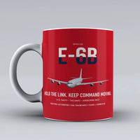 Thumbnail for E-6B Mercury design on red ceramic mug, double-side print