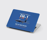 Thumbnail for FH-1 Phantom First Jet Takes the Deck design on blue MacBook case