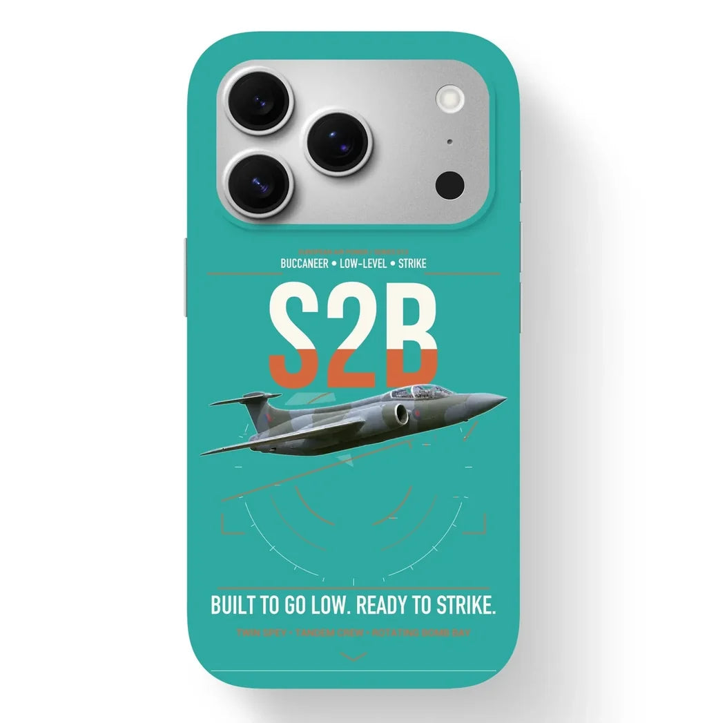 Blackburn Buccaneer S2B design on turquoise magsafe iphone case, for iPhone 17 Pro