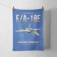 Thumbnail for F-A-18E Super Hornet design on blue towel