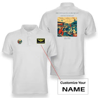 Thumbnail for VINTAGE G4487 - The Vintage Fly-In Breakfast - Double-Side Polo T-Shirt design on white+name