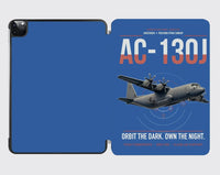 Thumbnail for AC-130J Ghostrider design on blue ipad tablet case