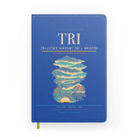 Thumbnail for Tri-Cities Airport (TRI) design on blue notebook