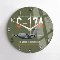 Thumbnail for C-17A Globemaster III design on green army no frame wall clock