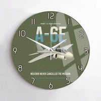 Thumbnail for A-6E Intruder design on green army no frame wall clock