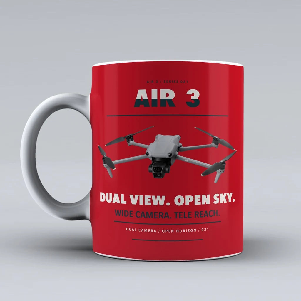 Air 3 Mug design on red dji