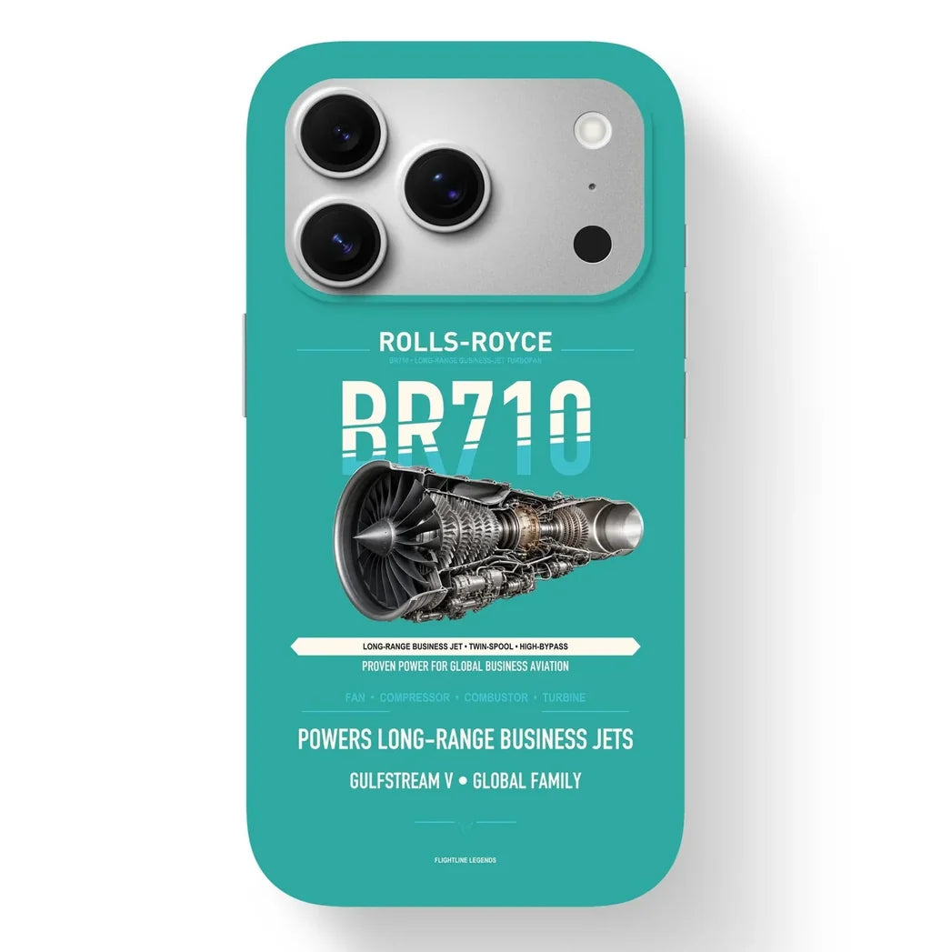 BR710 Case design on turquoise iphone case