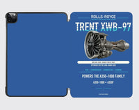 Thumbnail for TRENT XWB-97 design on blue ipad tablet case