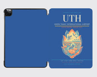 Thumbnail for Udon Thani International Airport (UTH) design on blue ipad tablet case