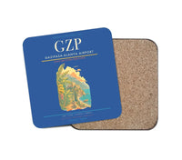 Thumbnail for Gazipasa-Alanya Airport (GZP) design on blue 1 piece coaster