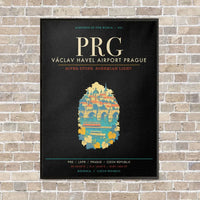 Thumbnail for Vaclav Havel Airport Prague PRG - Canvas Framed - Black