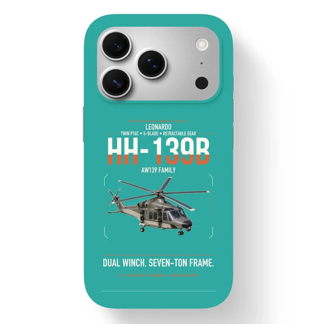 Leonardo HH-139B design on turquoise magsafe iphone case, for iPhone 17 Pro
