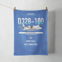 Thumbnail for Dornier D328-100 design on blue towel