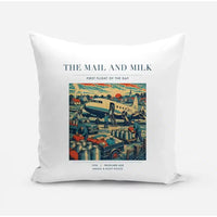 Thumbnail for VINTAGE G4098 - The Mail And Milk - Designed Pillows design on white