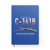 Thumbnail for C-141B Starlifter design on blue notebook