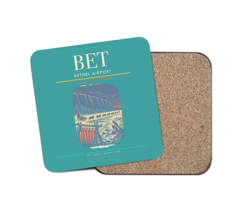 Bethel Airport BET Coaster 1-Piece - Turquoise