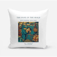 Thumbnail for VINTAGE G4235 - The Pony In The Hold - Designed Pillows design on white