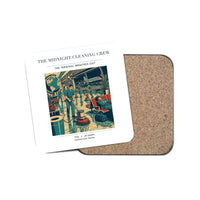 Thumbnail for The Midnight Cleaning Crew - Designed Coasters design on white 1-piece