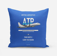 Thumbnail for British Aerospace ATP design on blue pillow