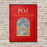 Thumbnail for Poznan - awica Henryk Wieniawski Airport POZ - Canvas Framed - Red