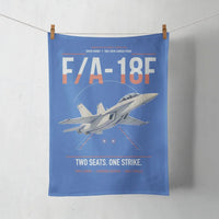 Thumbnail for F-A-18F Super Hornet design on blue towel