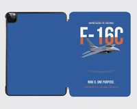 Thumbnail for F-16C Fighting Falcon Nine G One Purpose design on blue ipad tablet case
