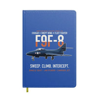 Thumbnail for F9F-8 Cougar Swept Wing Carrier Fighter design on blue notebook