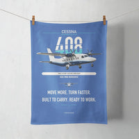 Thumbnail for Cessna 408 SkyCourier design on blue towel