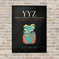 Thumbnail for Toronto Pearson International Airport YYZ - Canvas Framed - Black