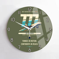 Thumbnail for Boeing 777F design on green army no frame wall clock
