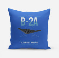 Thumbnail for B-2A Spirit design on blue pillow
