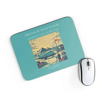 Thumbnail for VINTAGE G4357 - The Polar Night Watch - Designed Mouse Pads design on turquoise rectangle