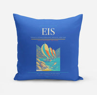 Thumbnail for Terrance B. Lettsome International Airport (EIS) design on blue pillow