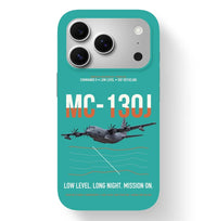 Thumbnail for MC-130J COMMANDO II design on turquoise magsafe iphone case, for iPhone 17 Pro
