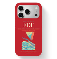 Thumbnail for Fort-de-France Airport (FDF) design on red iPhone 17 Pro MagSafe case