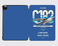 Thumbnail for Cessna 182 Skylane design on blue ipad tablet case