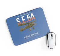 Thumbnail for Royal Aircraft Factory S.E.5a design on blue rectangle mouse pad