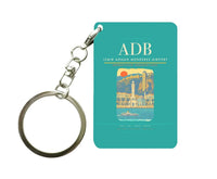 Thumbnail for Izmir Adnan Menderes Airport ADB Key Chain design on turquoise key chain