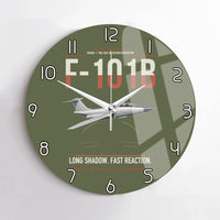 Thumbnail for F-101B Voodoo design on green army no frame wall clock