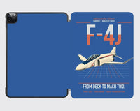 Thumbnail for F-4J Phantom II design on blue ipad tablet case