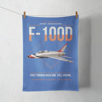 Thumbnail for F-100D Super Sabre design on blue towel