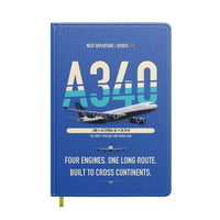 Thumbnail for Airbus A340-200 design on blue notebook