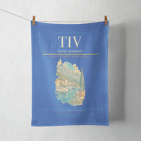 Thumbnail for Tivat Airport (TIV) design on blue towel