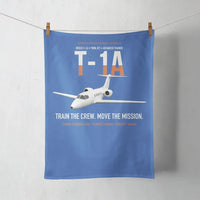 Thumbnail for T-1A Jayhawk Advanced Jet Trainer design on blue towel