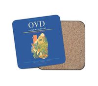 Thumbnail for Asturias Airport (OVD) design on blue 1 piece coaster