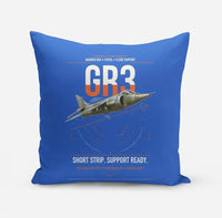 Thumbnail for Hawker Siddeley Harrier GR3 design on blue pillow