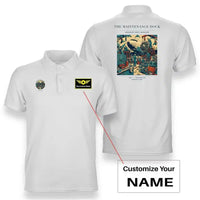 Thumbnail for VINTAGE G4094 - The Maintenance Dock - Double-Side Polo T-Shirt design on white+name