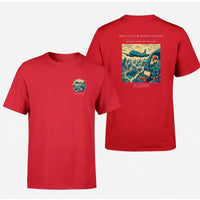 Thumbnail for VINTAGE G4293 - The Cave Of Winds Survey - Double-Side T-Shirt design on red double side t shirt